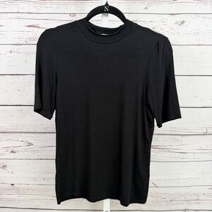Garage Black Short-Sleeve Crewneck Tee T-Shirt Top Size Large